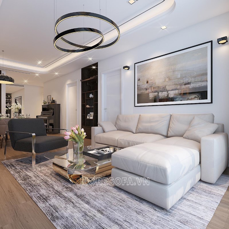 Ghế sofa góc nhỏ gọn cho phòng khách